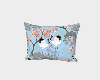 Envelope Pillow Sham - Japanese Garden Blue