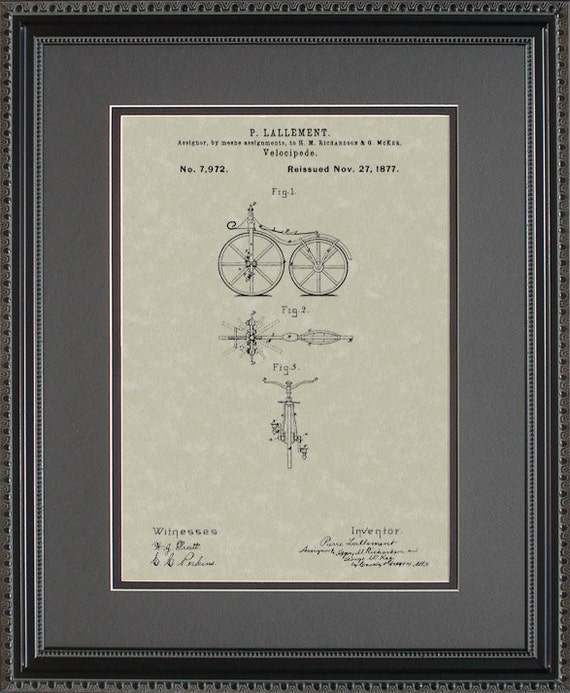 first bicycle patent