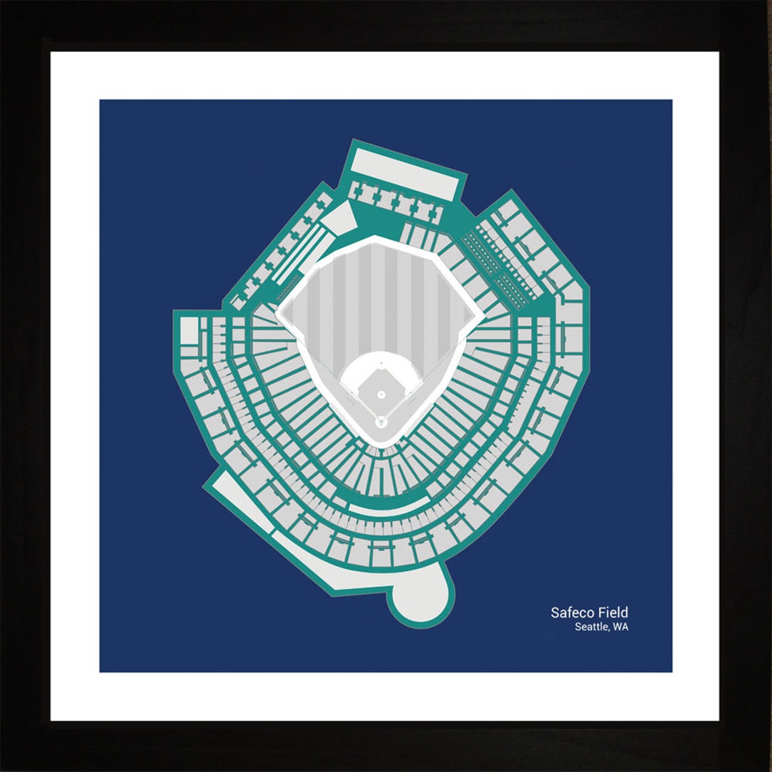Safeco Field Seattle Mariners Stadium Seating Art Print Etsy