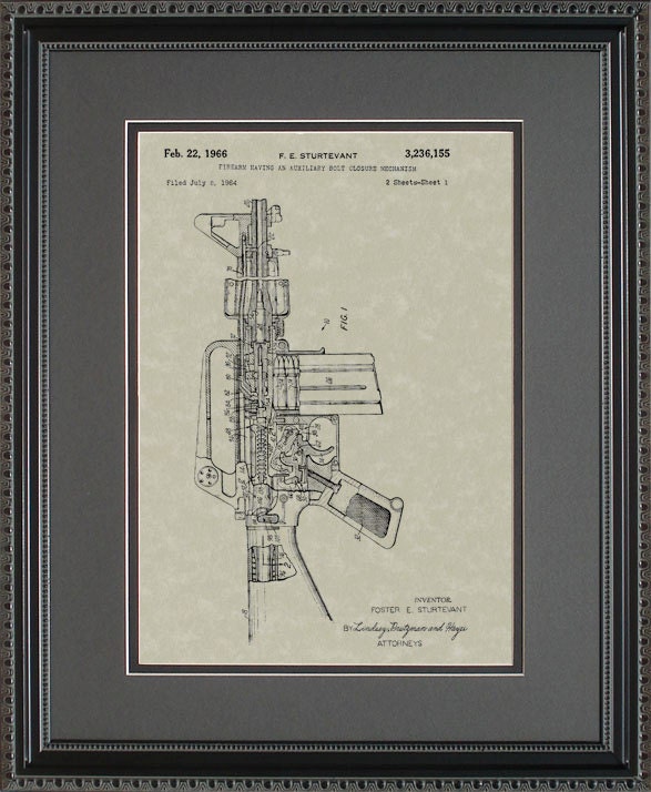 M16 Rifle Patent Art Infantry Military Army Soldier - Etsy