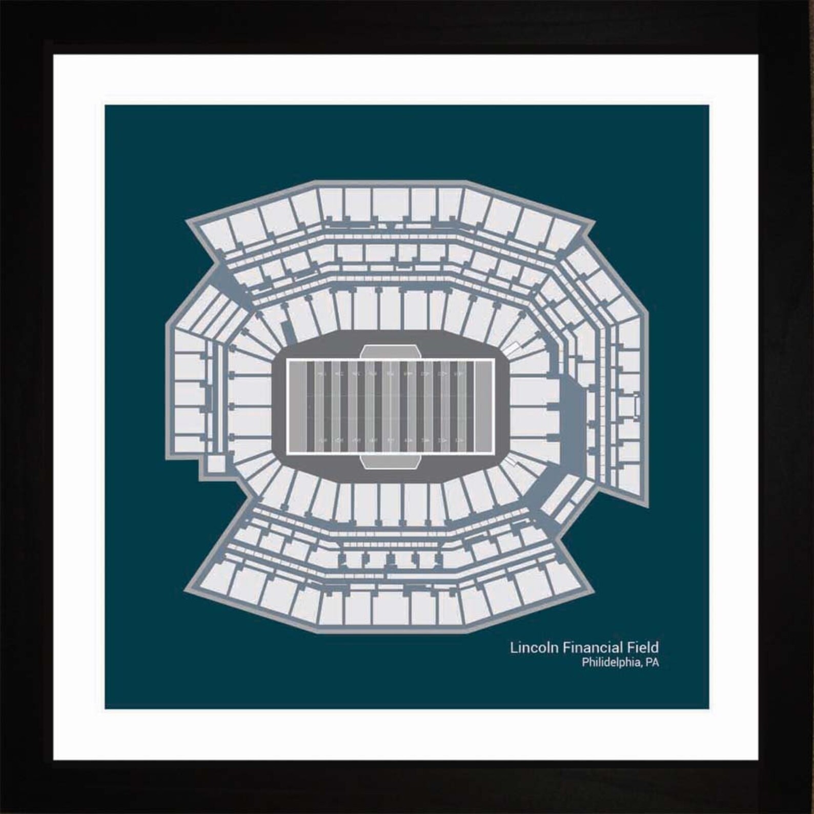 Lincoln Financial Field Philiadephia Eagles Stadium Seating Etsy