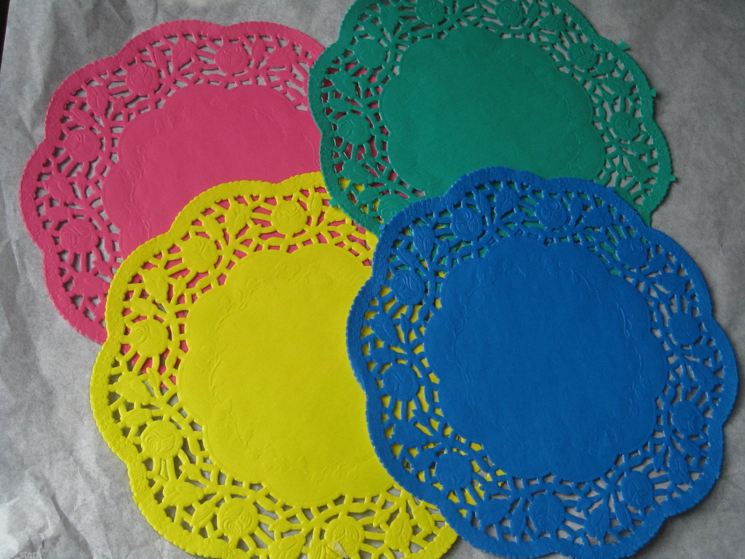 25 pcs 8 Inch Round Green Paper LACE Doilies Craft Cards Etsy