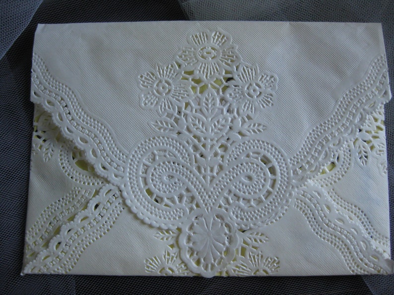 20 Pcs 10.5 10 Inch Square White Paper Doilies Etsy