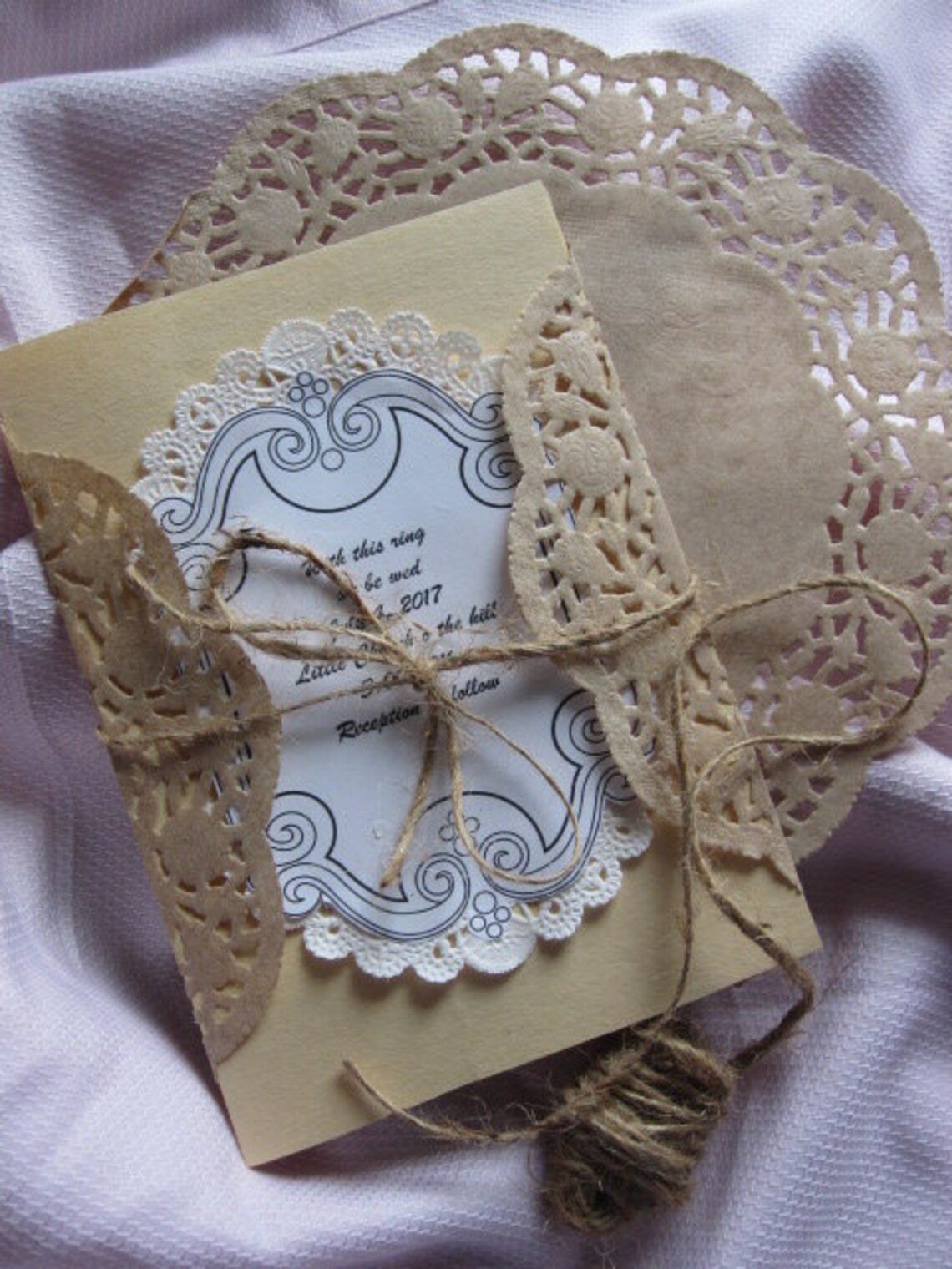 25 Pcs 8 Inch Round Brown Kraft PAPER LACE Doilies Craft Etsy