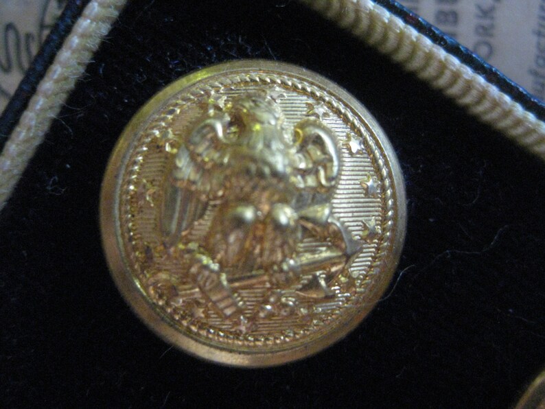 VTG HILBORN HAMBURGER Viking Gold Plated Military Eagle Button Etsy
