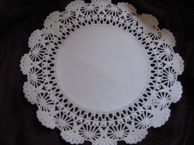 10 Inch Round Shiny Cambridge Gold PAPER LACE Doilies Etsy