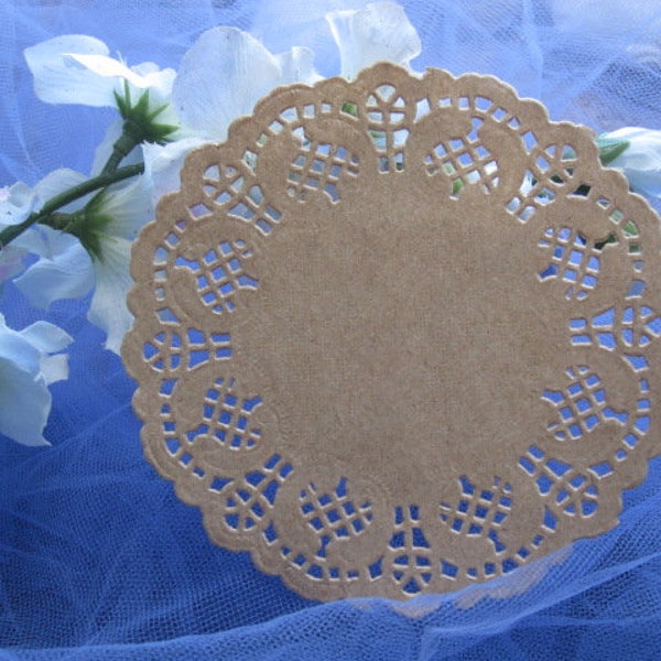 Kraft Doily Etsy