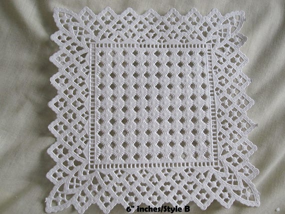 36 PC ❤ 9 STYLE ASSORT SQUARE PAPER LACE DOILY ❤ Journal CRAFT CARD 5/" 6/" 8/" 10/"