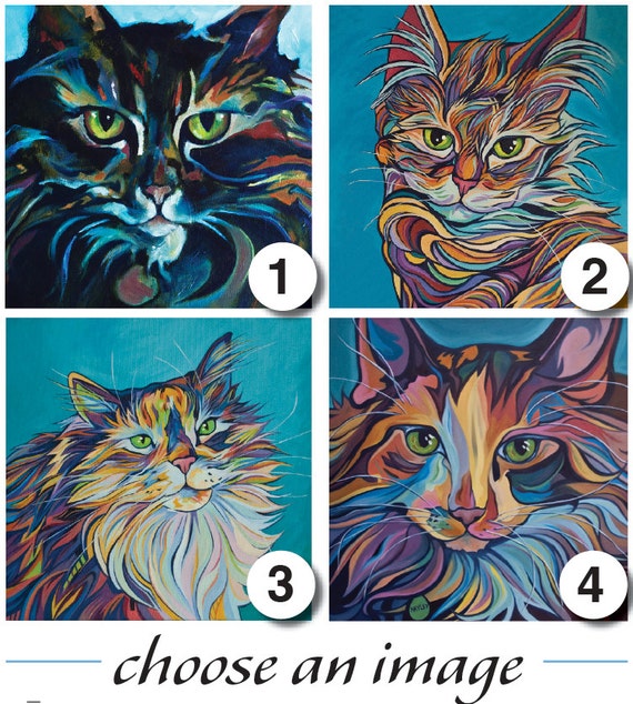 Long Haired Cat Throw Pillow Cat Calico Kitten Domestic Etsy