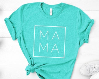 Mama Shirt, Mama Square, Mom Shirts, Momlife Shirt, Mom Life Shirt, Shirts for Moms, Mothers Day Gift, Cool Mom Shirts, Shirts for Moms