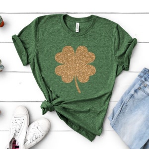 Four Leaf Clover Shirt, St Patricks Shirt, Shamrock Tee, St Paddys Day Shirt, Irish T-Shirt, Lucky Shirt, St Patricks Day Drinking Shirt