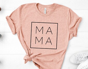 Mama Shirt, Mama Square, Mom Shirts, Momlife Shirt, Mom Life Shirt, Shirts for Moms, Mothers Day Gift, Cool Mom Shirts, Shirts for Moms