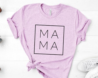 Mama Shirt, Mama Square, Mom Shirts, Momlife Shirt, Mom Life Shirt, Shirts for Moms, Mothers Day Gift, Cool Mom Shirts, Shirts for Moms