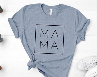 Mama Shirt, Mama Square, Mom Shirts, Momlife Shirt, Mom Life Shirt, Shirts for Moms, Mothers Day Gift, Cool Mom Shirts, Shirts for Moms