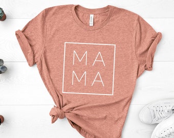 Mama Shirt, Mama Square, Mom Shirts, Momlife Shirt, Mom Life Shirt, Shirts for Moms, Mothers Day Gift, Cool Mom Shirts, Shirts for Moms