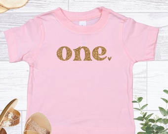 ONE Birthday Shirt, One First Birthday Shirt, 1st Birthday T-Shirt, Birthday Shirts, First Birthday, Girls 1st, Baby First Birthday Tee