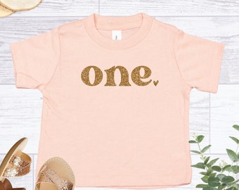 ONE Birthday Shirt, One First Birthday Shirt, 1st Birthday T-Shirt, Birthday Shirts, First Birthday, Girls 1st, Baby First Birthday Tee