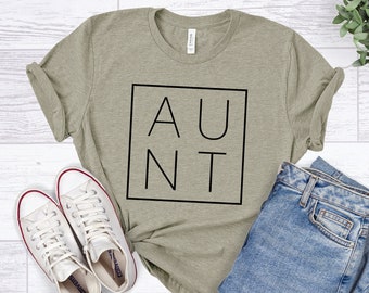 Aunt Square Shirt, Cool Aunt T-shirt, Aunt Shirt, Auntie, Aunt Squad Shirt, Auntie Shirt, Aunt Shirts for Women, Aunt Shirts, Gift For Aunt