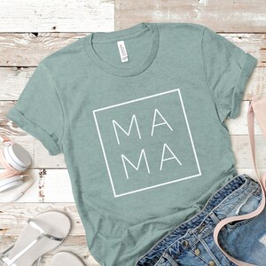 Mama Shirt, Mama Square, Mom Shirts, Momlife Shirt, Mom Life Shirt, Shirts for Moms, Mothers Day Gift, Cool Mom Shirts, Shirts for Moms