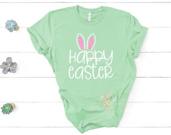 Happy Easter Shirt,Easter Bunny Shirt,My Peeps Shirt,Womens Easter T-Shirt,Glitter Easter Shirt,Happy Easter Shirt,Cute Easter Shirt