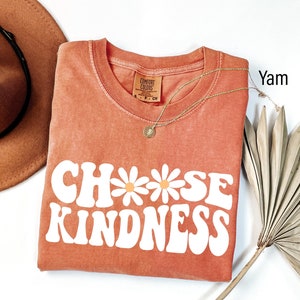 Comfort Colors® Choose Kindness Shirt Gift For Teacher, Daisy Shirt, Back To School Teacher Shirt, Be Kind Shirt, Teacher Shirts