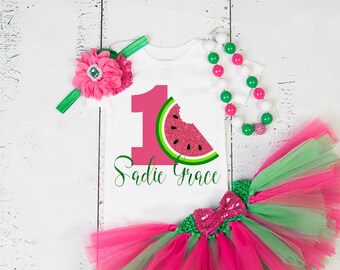 one in a melon baby outfit