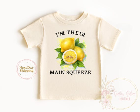 I'm Their Main Squeeze Shirt, Freshly Squeezed Baby, Lemon Bodysuit, Lemon Squeeze Baby, Lemon Birthday Shirt, Lemon Baby Shirt, Toddler