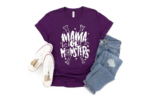 Mama Of Monsters Shirt, Halloween Tees, Cute Mom Halloween T-Shirt, Halloween Graphic Tee, Mama Halloween Shirt, Womens Halloween, Graphic