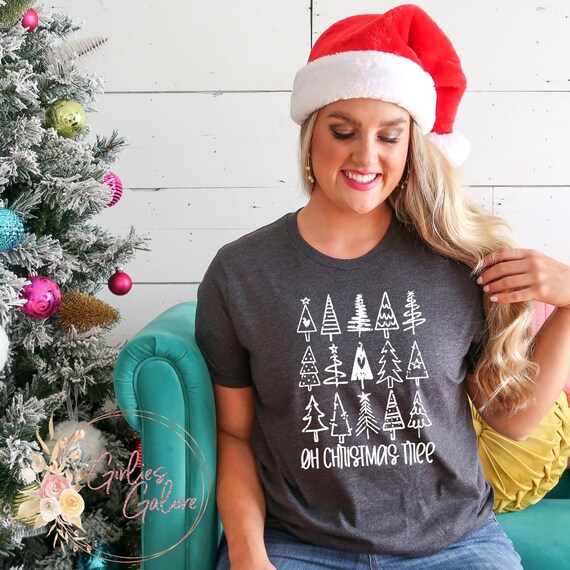 Christmas Tree Shirt, Christmas Shirts For Women, Christmas Tee, Christmas TShirt, Shirts For Christmas, Cute Christmas Shirts, Oh Christmas