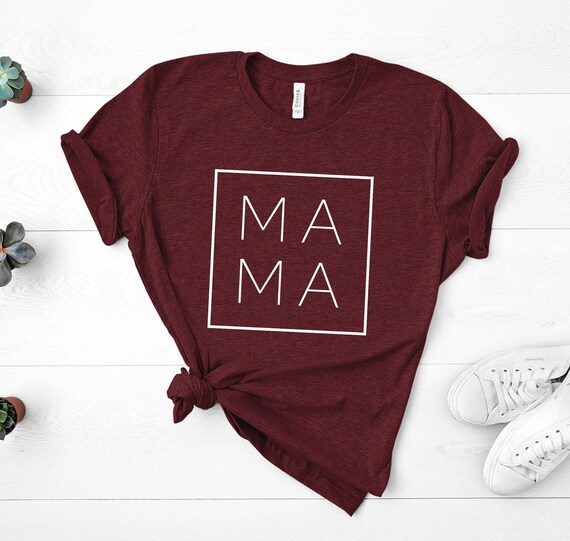 Mama Shirt, Mama Square, Mom Shirts, Momlife Shirt, Mom Life Shirt, Shirts for Moms, Mothers Day Gift, Cool Mom Shirts, Shirts for Moms