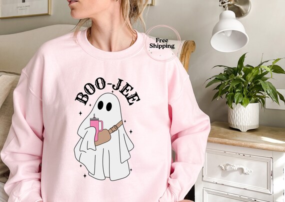 Halloween Ghost Sweatshirt, Boo Jee Shirt, Boo Shirt, Spooky Ghost Hoodie, Spooky Season Ghost Sweater, Spooky Vibes Shirt, Halloween Gifts