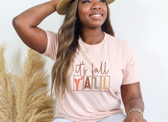 It's Fall Yall Shirt, Cute Fall Shirt, Womens Thanksgiving Shirt, Autumn Graphic Tees, Fall TShirts, Fall Lover Gift Shirt, Fall Ya'll Shirt