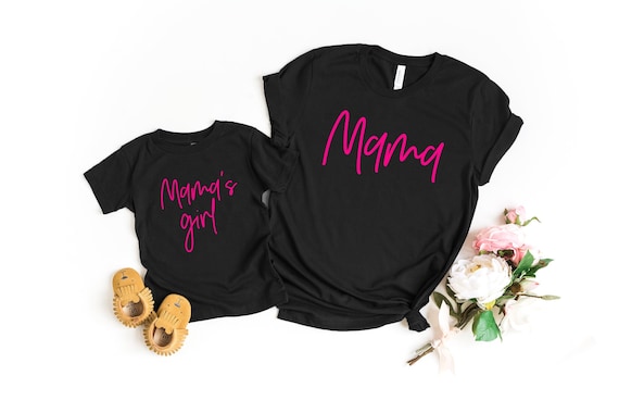 Mommy and Me Shirt, Mama and Mamas Girl Matching Tshirt, Mama and Mini Tees, Mother Child Set, Momma Kid Top, Mama Daughter TShirts