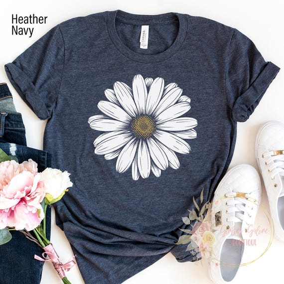 Daisy Shirt, Wildflower Shirt, Floral Shirt Gift, Birth Month Flower, Gift For Sister, Summer Shirt, Daisy Women Shirt, Flower Tee