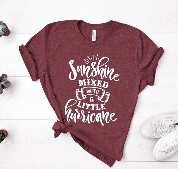 Sunshine Mixed With a Little Hurricane Shirt, Sunshine Hurricane Shirt, Country Concert T-shirt, Country Girl Shirt, Southern Girl Shirt
