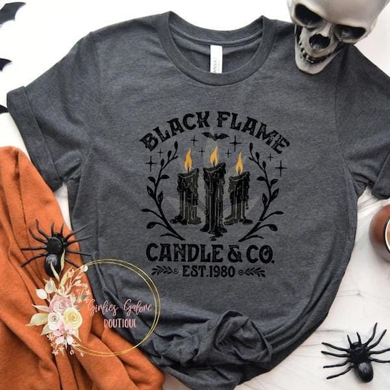 Black Flame Candle Company Shirt, Sanderson Sister Shirt, Halloween Shirt, Sanderson Shirt, Candle Company, Halloween Gift, Halloween Party