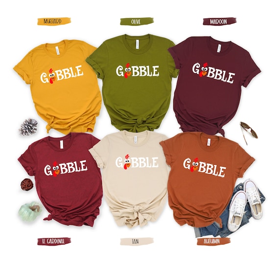 Family Thanksgiving Shirts, Thanksgiving Puns Shirt, Gobble Matching Family Shirts, Turkey Day Shirt, Fall Shirt, Friendsgiving Group Shirts