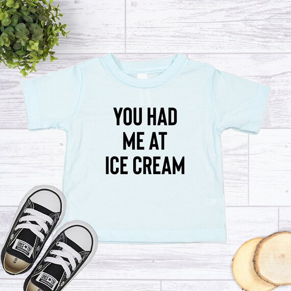 You Had Me At Ice Cream Kids Shirt, Ice Cream Shirt, Kids Tee, Toddler Shirt, Summer Kids Shirt, Ice Cream T-Shirt