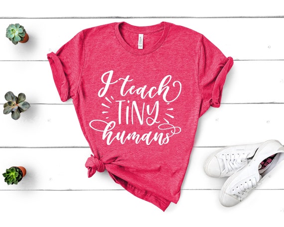 I Teach Tiny Humans Shirt,Teacher Gifts,Kindergarten Teacher Shirt,Teacher Appreciation,Field Trip Shirts for Teachers,Unisex Fit Tee