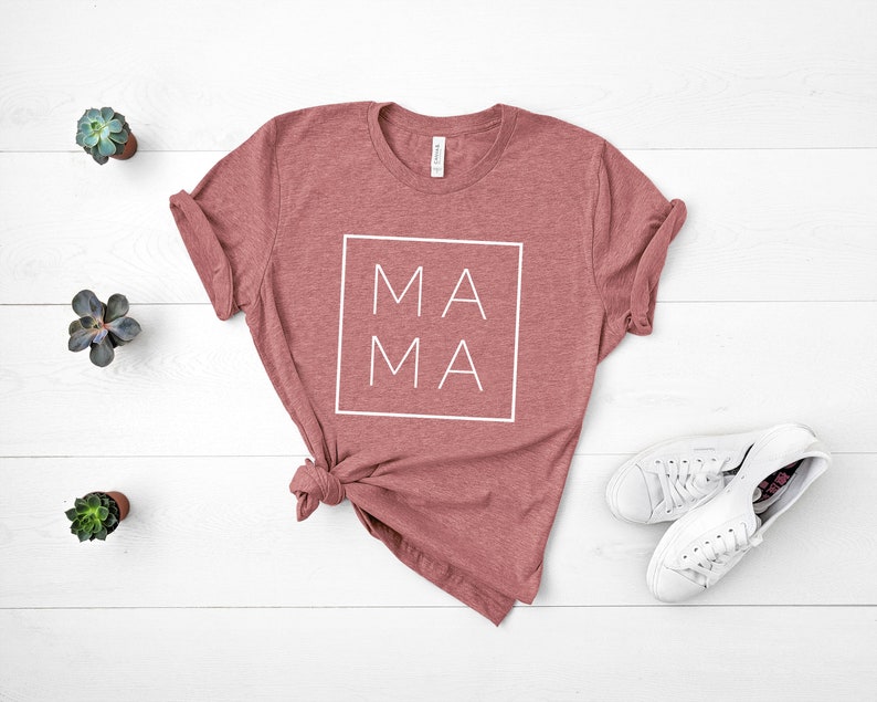 Mama Shirt, Mama Square, Mom Shirts, Momlife Shirt, Mom Life Shirt, Shirts for Moms, Mothers Day Gift, Cool Mom Shirts, Shirts for Moms Heather Mauve