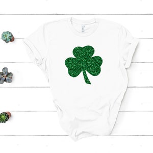 St. Patricks Day Shirt,womens Irish Shirt,glitter Shamrock Tee,st Patty ...