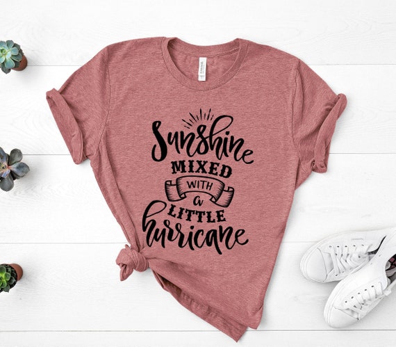 Sunshine Mixed With a Little Hurricane Shirt, Sunshine Hurricane Shirt, Country Concert T-shirt, Country Girl Shirt, Southern Girl Shirt