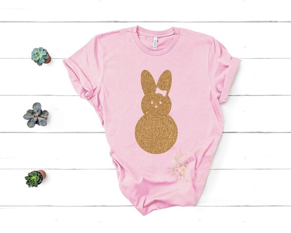 Easter Shirt, Easter Bunny Shirt, My Peeps Shirt, Womens Easter T-Shirt, Glitter Easter Shirt, Happy Easter Shirt, Cute Easter Shirt