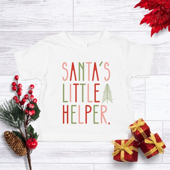 Santa's Little Helper Shirt, Santa's Helper Tee, Kids Christmas Shirt, Christmas Shirts For Kids, Christmas Shirt, Kids Christmas Tshirt