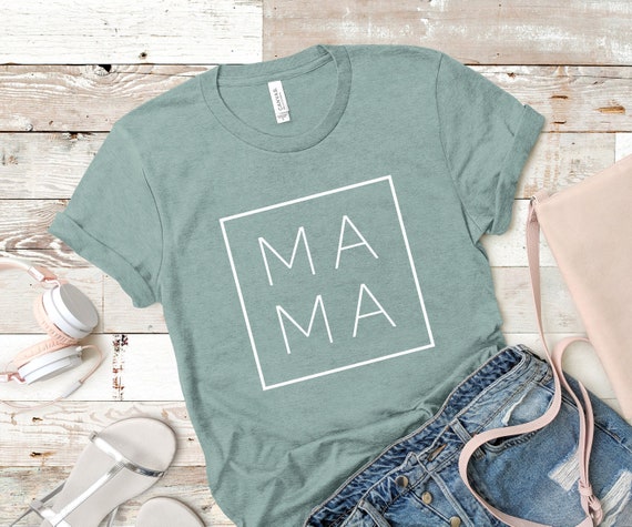 Mama Shirt, Mama Square, Mom Shirts, Momlife Shirt, Mom Life Shirt, Shirts for Moms, Mothers Day Gift, Cool Mom Shirts, Shirts for Moms