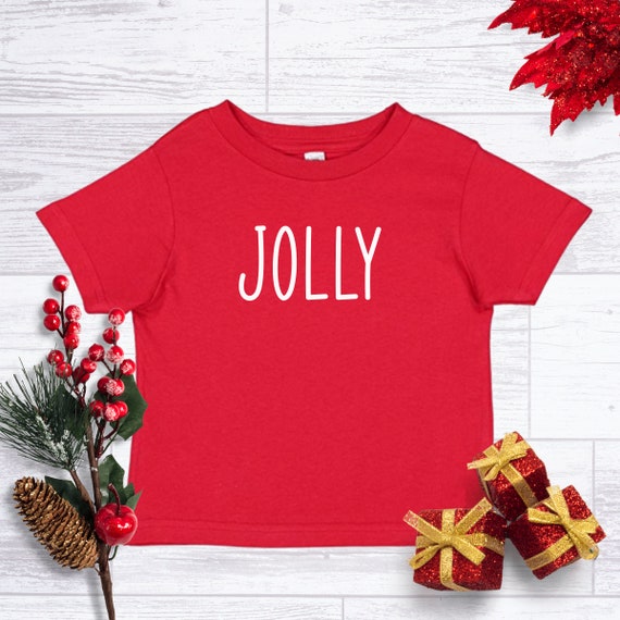 Jolly Kids Shirt, Jolly Babe Christmas, Kids Christmas Shirt, Christmas Shirts For Kids, Christmas Shirt, Kids Holiday Tshirt