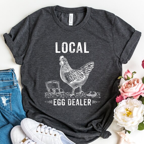 Christian Easter Shirts, Local Egg Dealer T-Shirt, Happy Easter Gifts, Retro Chicken Shirt, Farm Sweatshirt, Christian Gifts, Farmer Gifts
