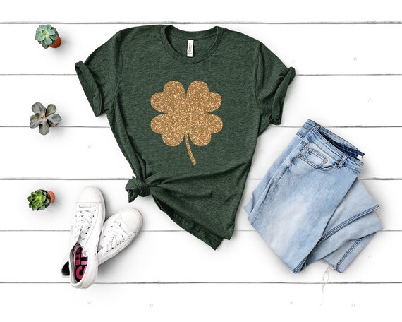 St Patricks Day Shirt, Womens Irish Shirt, Glitter Shamrock Tee, St Patty's Day T-Shirt, St. Pattys Day Shirt, St Patricks Day Adults, Irish