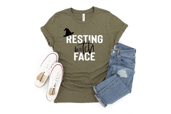 Resting Witch Face Shirt, Resting Witch Face Tee, Halloween Shirt, Witch T-Shirt, Womens Halloween, Cute Halloween Tee, Witch Shirts
