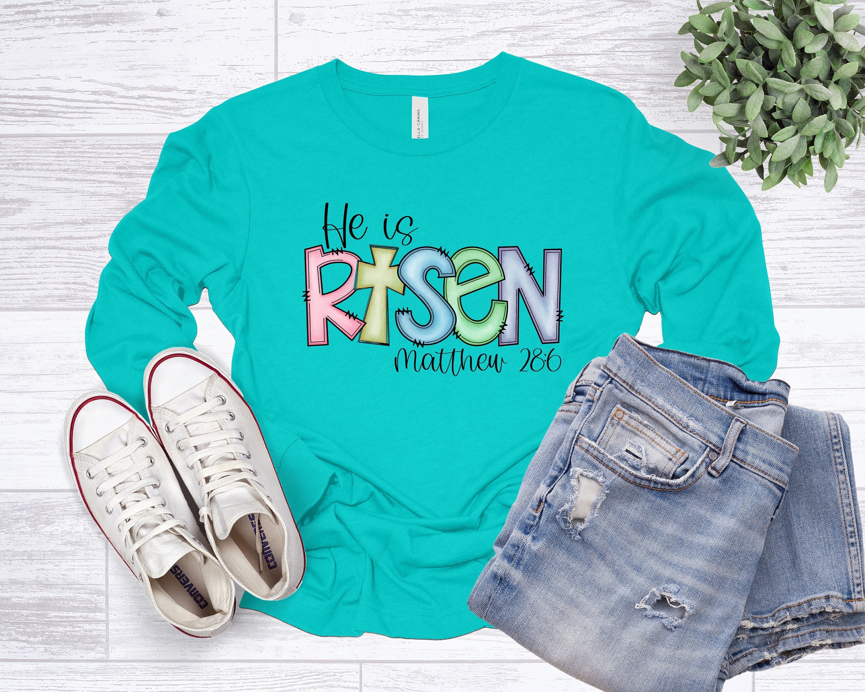 He is Risen Easter Long Sleeve Shirts He is Risen Easter Long Sleeve Shirts
